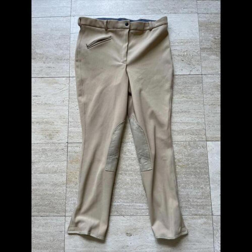 Tuff Rider Breeches Women's‎ 34 Pull On Horse Pants Stretch Leather
